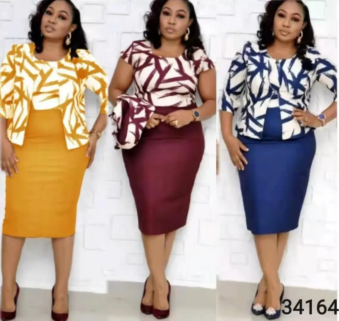 

2021 Women Plus Size Clothing Summer Bodycon short sleeves Dress Women office formal dresses, Customized color