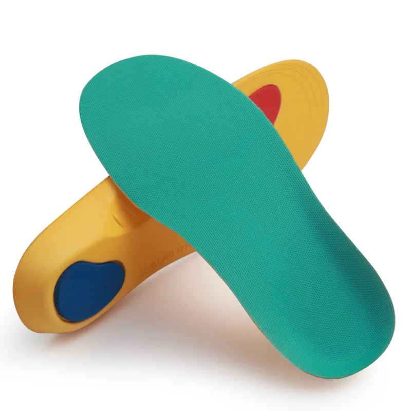 Leather Cork Soybean Fiber Cloth Children Medical Flat Feet Eva Insole