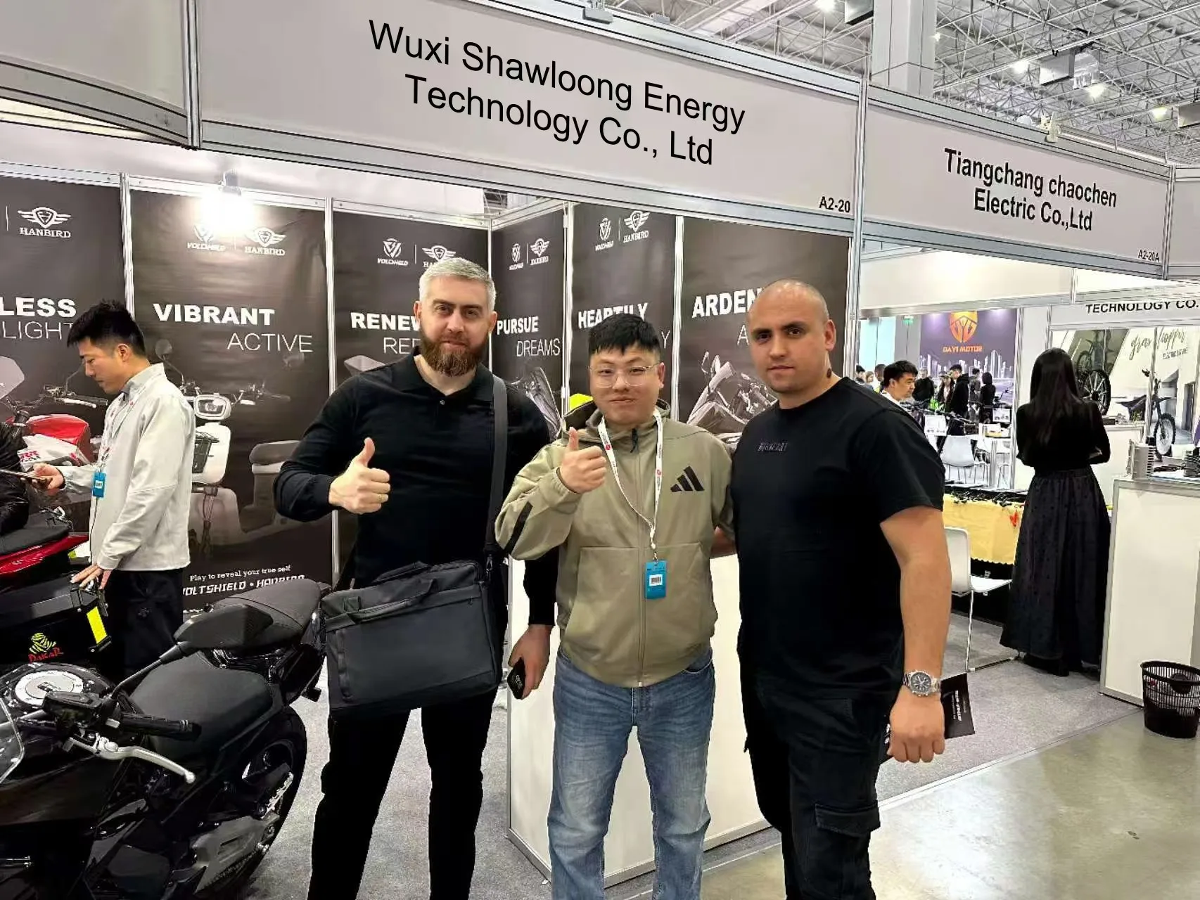 Meeting at exhibition