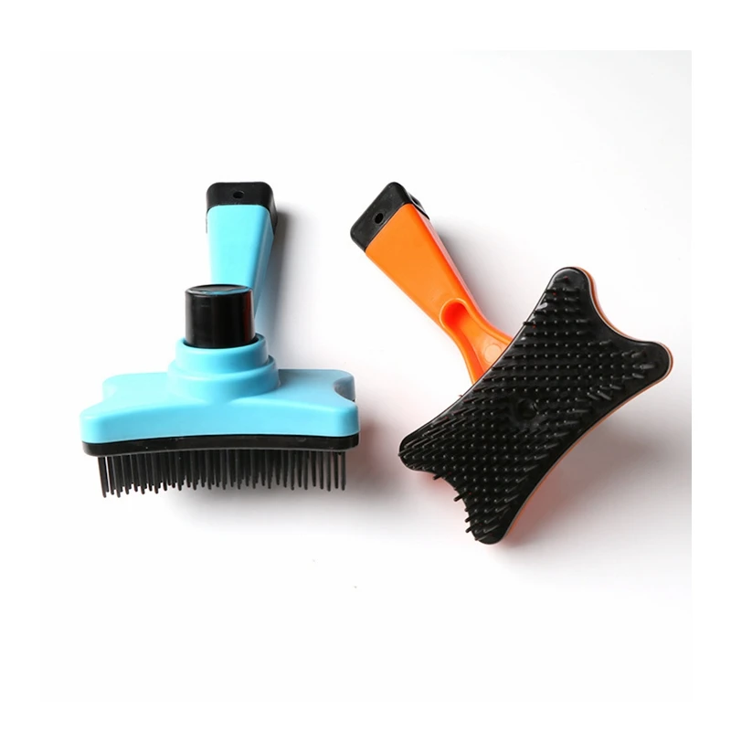 

Wholesale Long Hair Dog Brush Grooming Self Cleaning Slicker Brush for Dogs And Cats, Blue, pink, yellow, orange