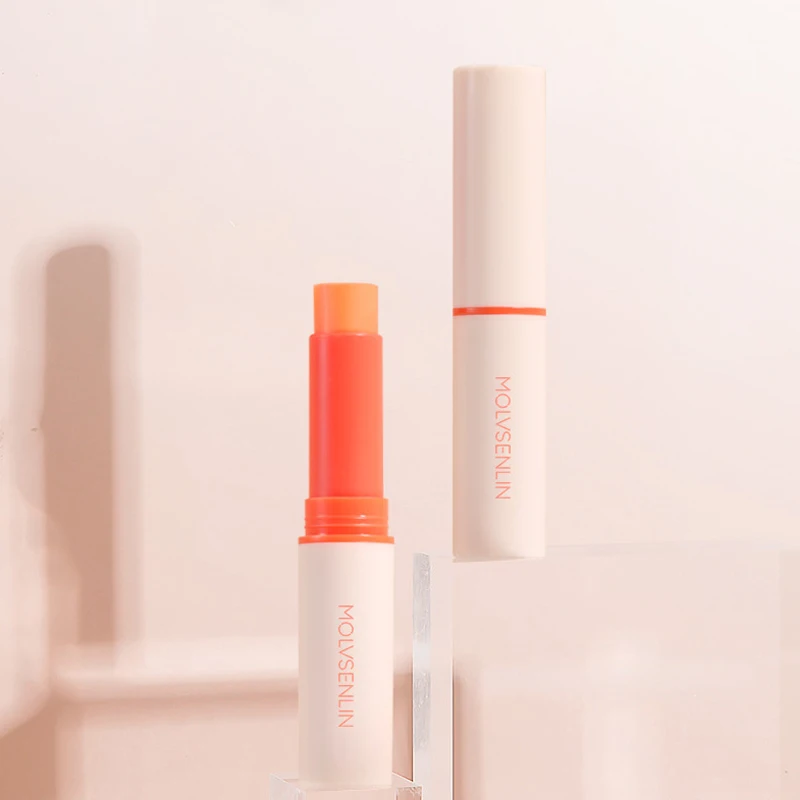 

Molvsenlin Fast Shipping Domesic Temperature Variety Lipstick Ladies Basic Moisturizing Lip Balm Of Carrot Faovor