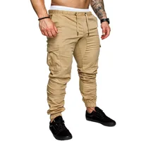 

Custom Workout Mens Trousers Tooling Multi Pockets Casual Track Pants Men Joggers Sweatpants Male