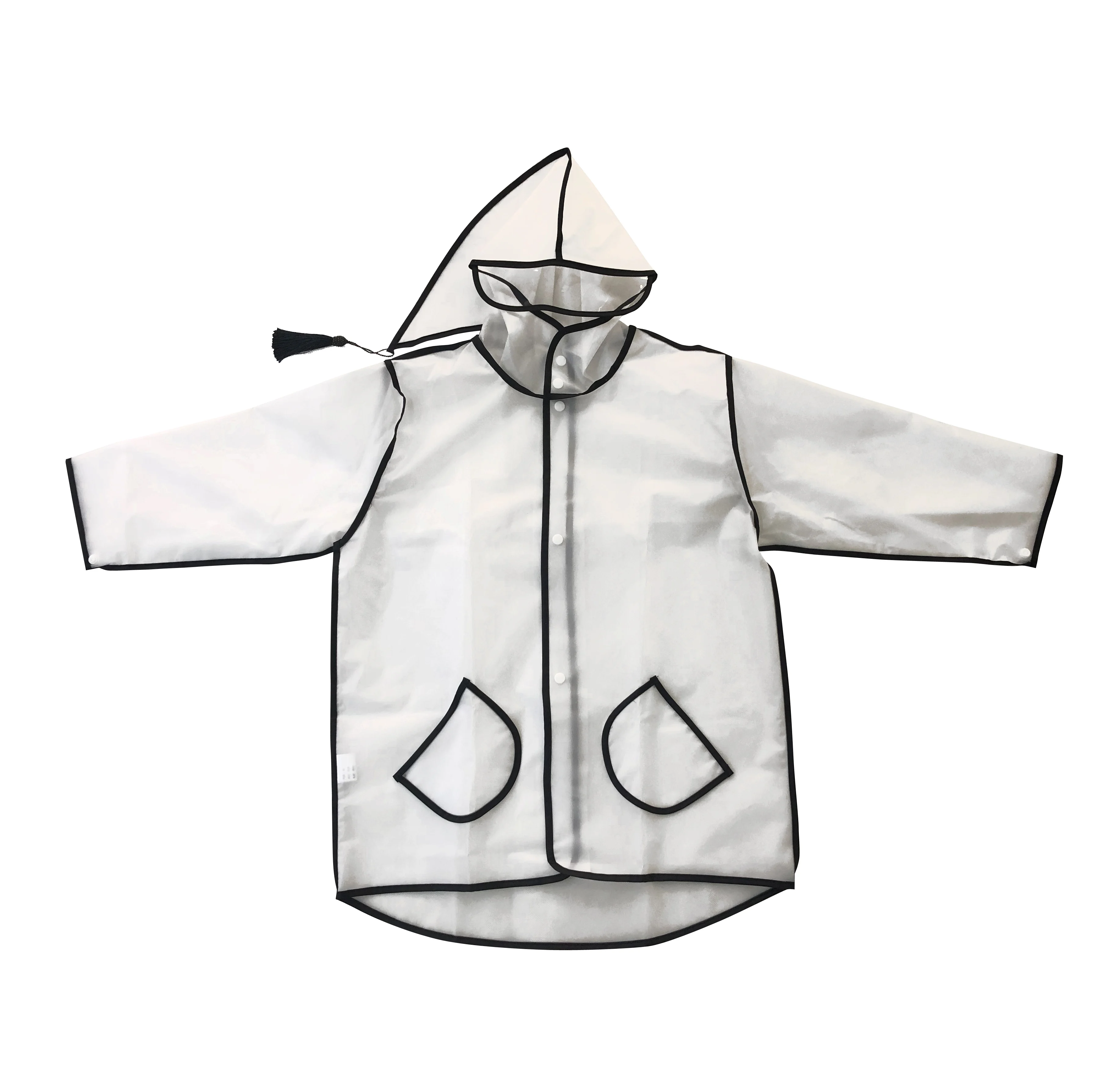 

2021 Cheap Clear Children's Transparent Cute Baby 1-6 Years Old PVC Kids Rain Coat Waterproof Poncho Child Raincoat, White or any color