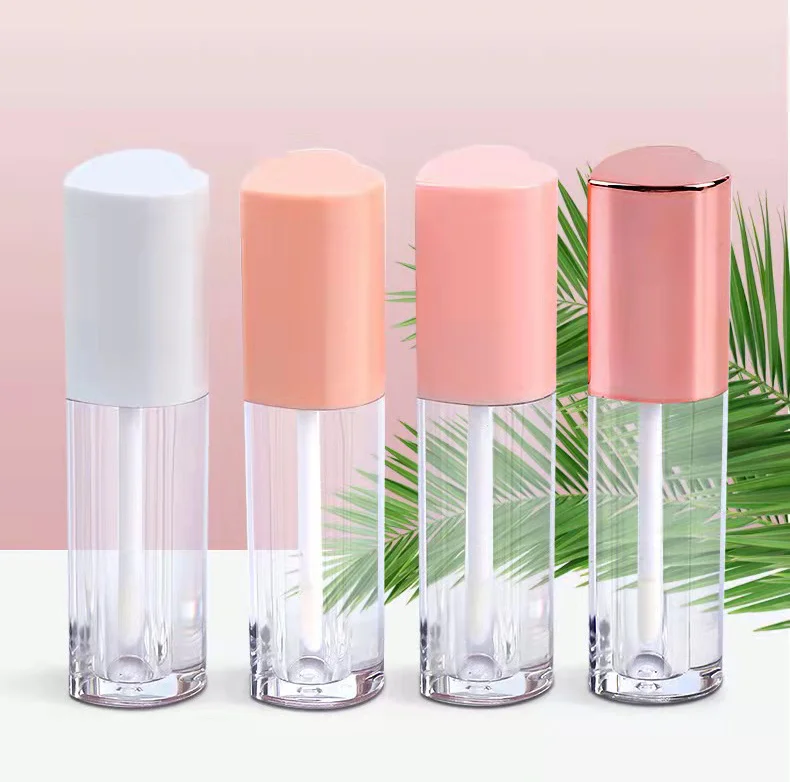 

Hot Sale Low Moq Pink Heart Shaped Lip Gloss Tube Empty Lipgloss Tube Clear Lipgloss Tubes Liptint Bottle