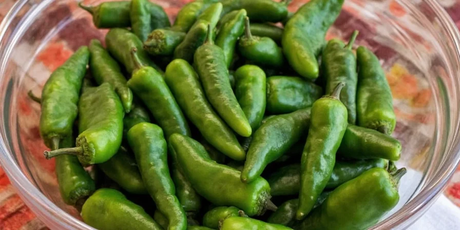 Poblano peppers stored in mesh bag in fridge