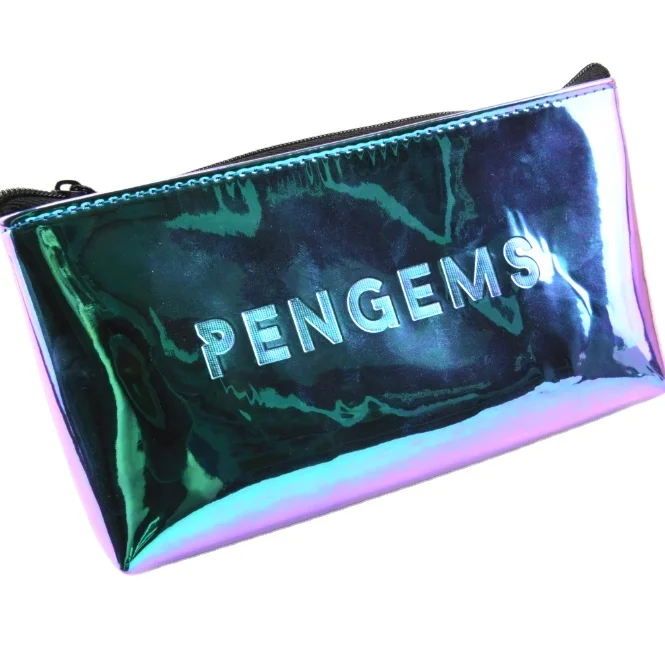 

Wholesale Promotional Colorful Glitter leather pencil pouch case, Various
