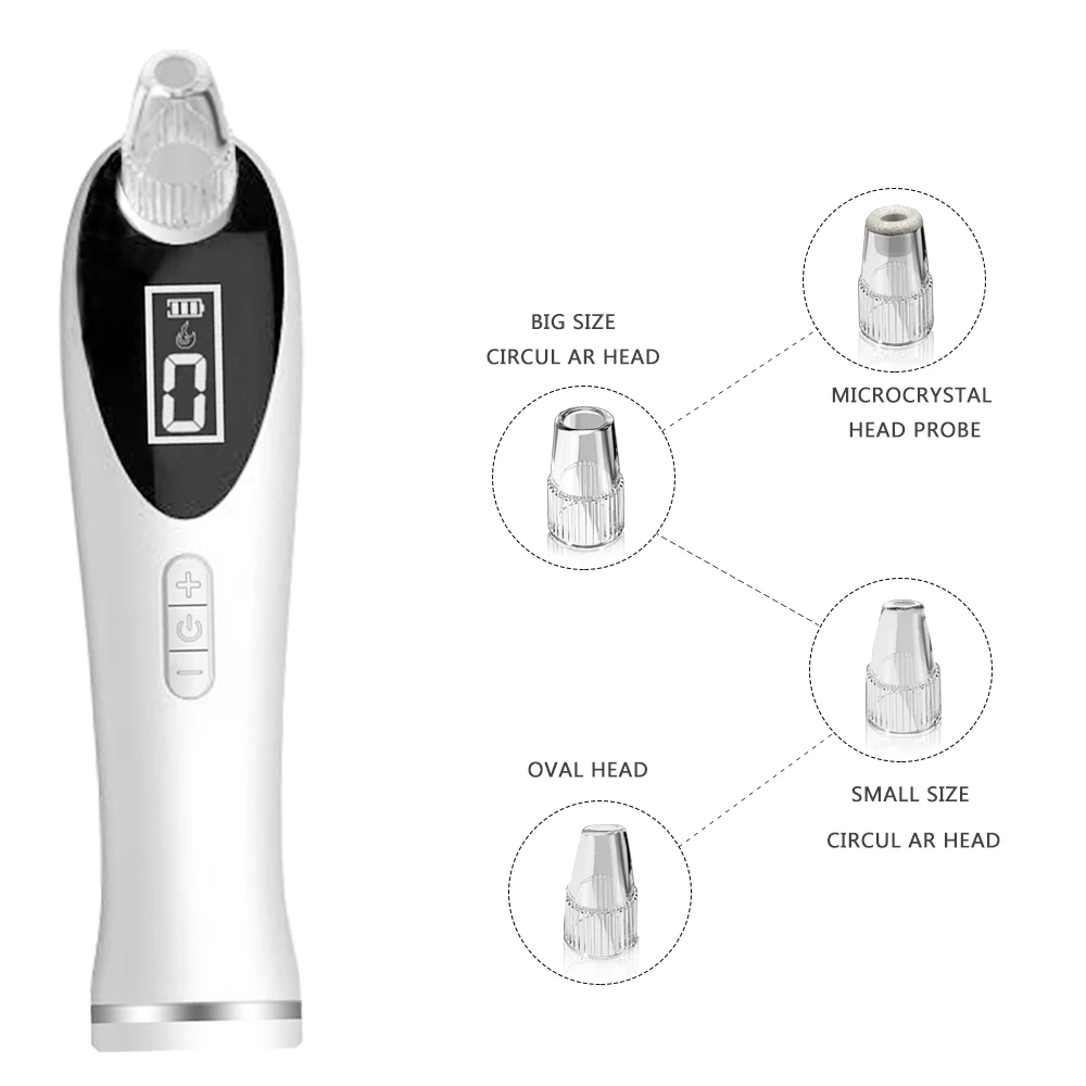 

Dropshipping Handheld Heating Blackhead Remover Electronic Vacuum Blackhead Remover, White