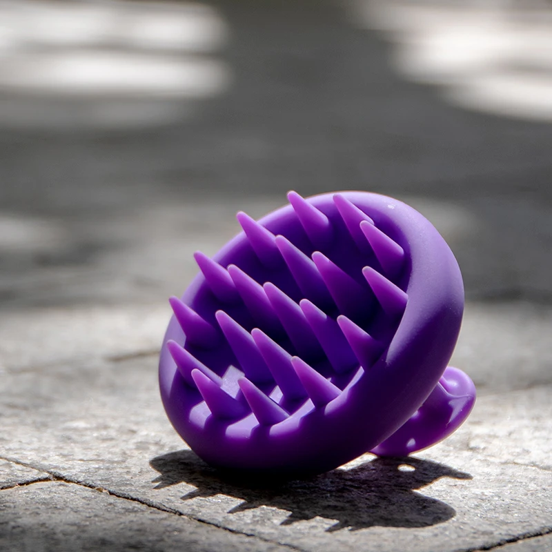 New Concept Full Silicone Hair Brush Scalp Massager Patent Bath Brush Head Massager Custom Logo Color Hair Shampoo Brush