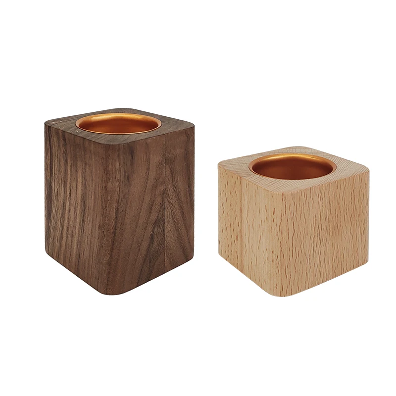 

Hot New Product 2021 Popular Square wooden flower pot solid wood home desk decoration mini flower pot, Customized color