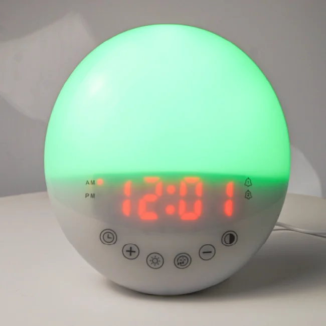 

amazong Smart Sunrise Alarm Clock Kids Adults Bedroomswake up your alarm clock, White