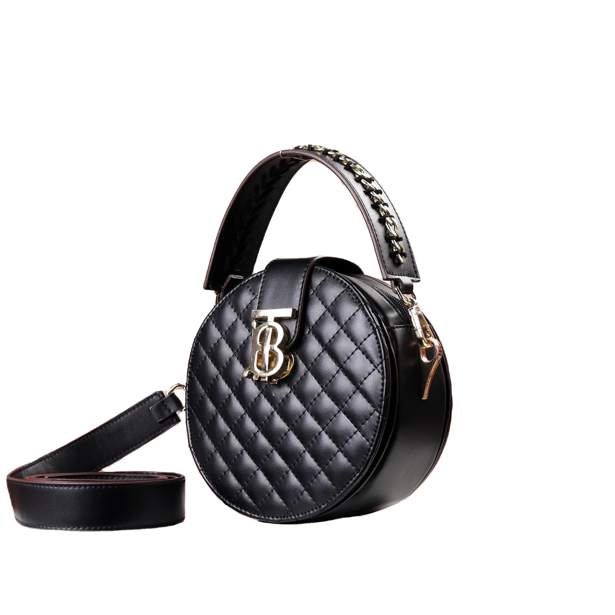

High Quality ladies bags round small side bags textures designer women's handbags crossbody girl's bags top selling 20 cm