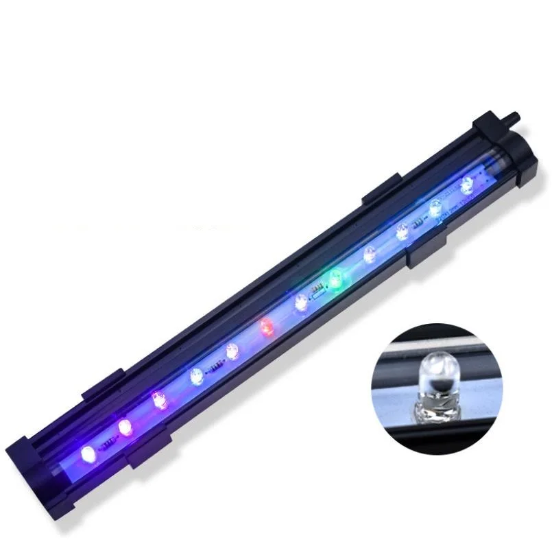 

Fish tank LED bubble light colorful light with aquarium remote control color-changing diving light, Wrgb