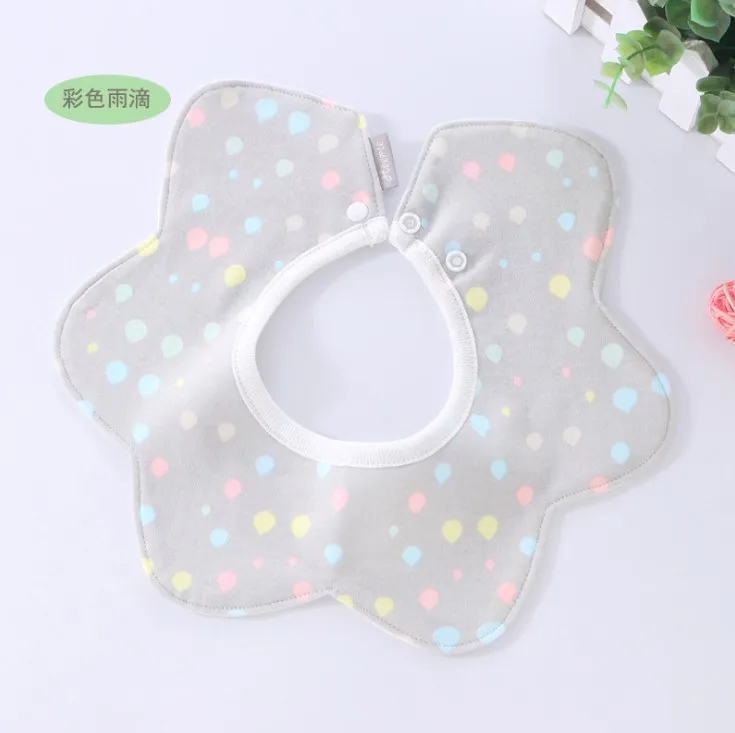 Baby Bibs Bandana Baby Burp Cloths Lovely Flower Style Baby Waterproof