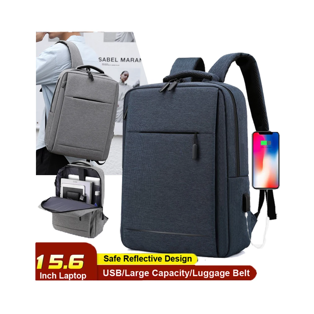 

OMASKA Custom Usb School Laptop Bag design Backpack Zaino Men Business Travel Backpack, Black,blue,red,grey
