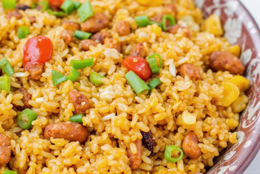 Finished jambalaya dish