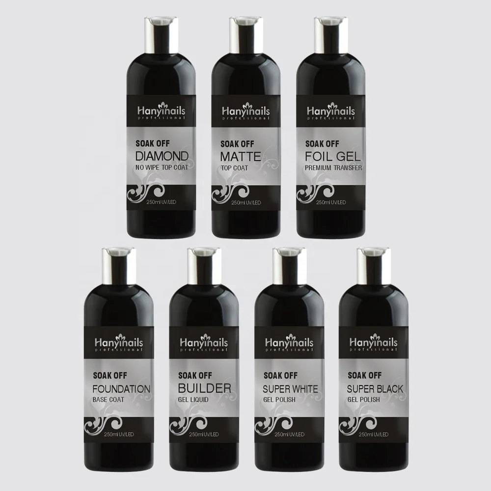 

8oz bulk refill bottle Private Label Mild Primer Coating Gel Easy Soak Off Base Coat UV Gel Polish Thinner, Clear