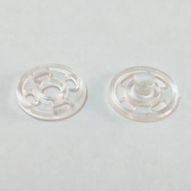 7mm 2pcs Sew On Round Plastic Snap Button In Clear Color Buy Plastic