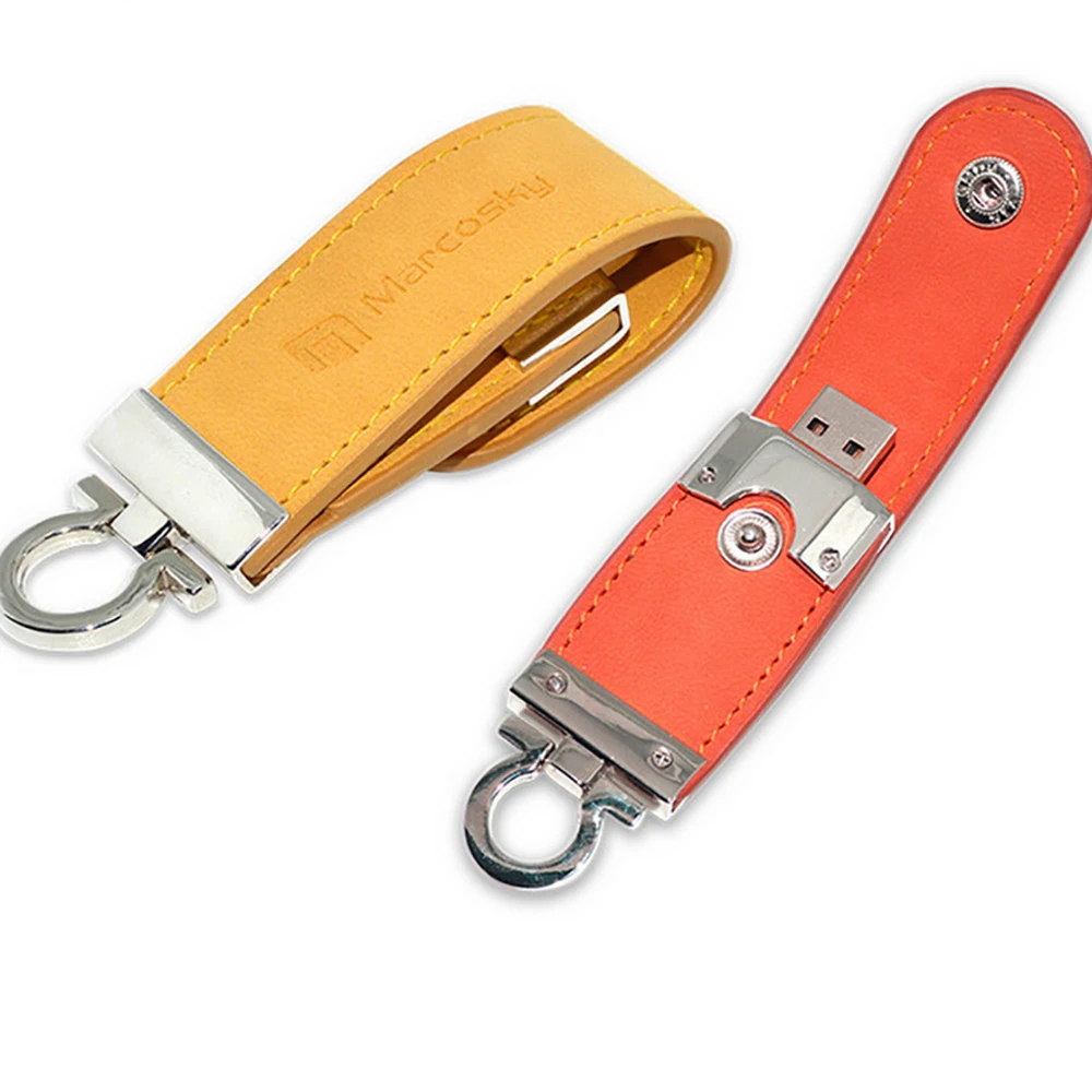 

OEM Logo PU Leather 16GB USB Flash Drive for Corporate Gift Idea 2021