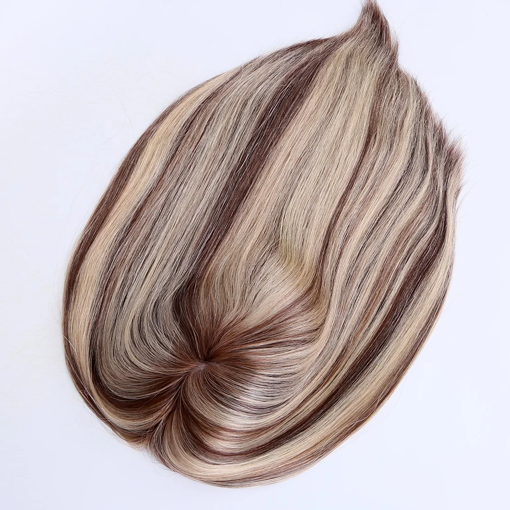 

Virgin European Remy Hair Double Drawn Human Hair Toupee For Women Top Hair Piece Ready to ships