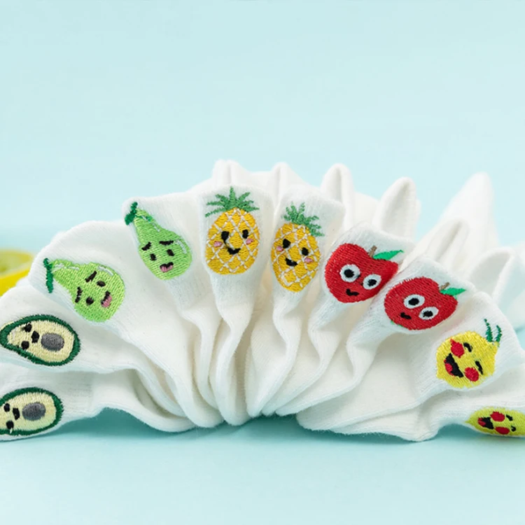 

Cheap cotton women's hosiery young girls low cut socks embroidery custom ankle socks women, Picture