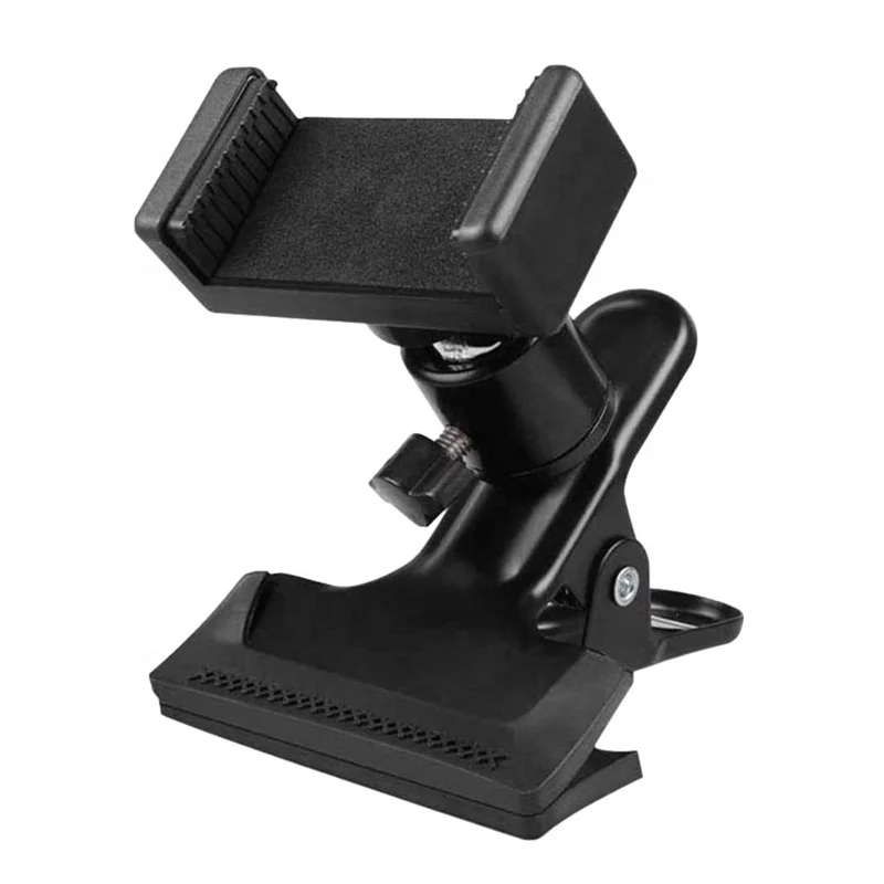 

Adjustable 360 Degree Rotation 1/4 inch Screw Ball Head Monitor Camera Super Clip Clamp Mount, Black