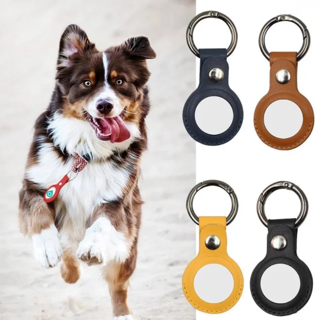 

2021 Hot Selling Pet Tracking Device Protector Sleeve Case Portable Anti-scratch Tracker Locator Protected Cover Key Ring Holder, As pictures/ or customized