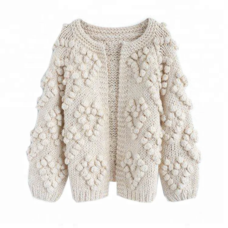 

MOLI High quality girls round neck pure color cotton thread knitting sweater top autumn winter outerwear coat