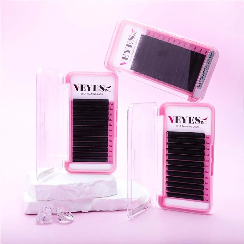 Automatic Flowering Premade Volume Fans Lashes 30mm Matte Extensions