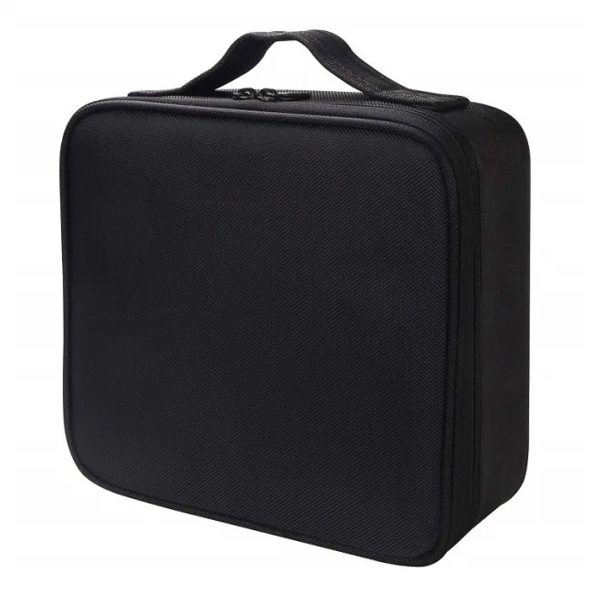 

Large Professional Cosmetic Bag Makeup Case Waterproof Travel Cosmetics Case with Adjustable Dividers Customized size, Black