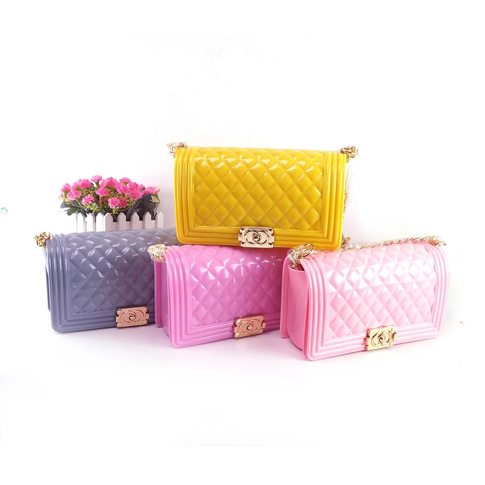 

Hot sell designer handbags famous brands ladies rainbow jelly purse silicone crossbody bags women handbags, Customized colors
