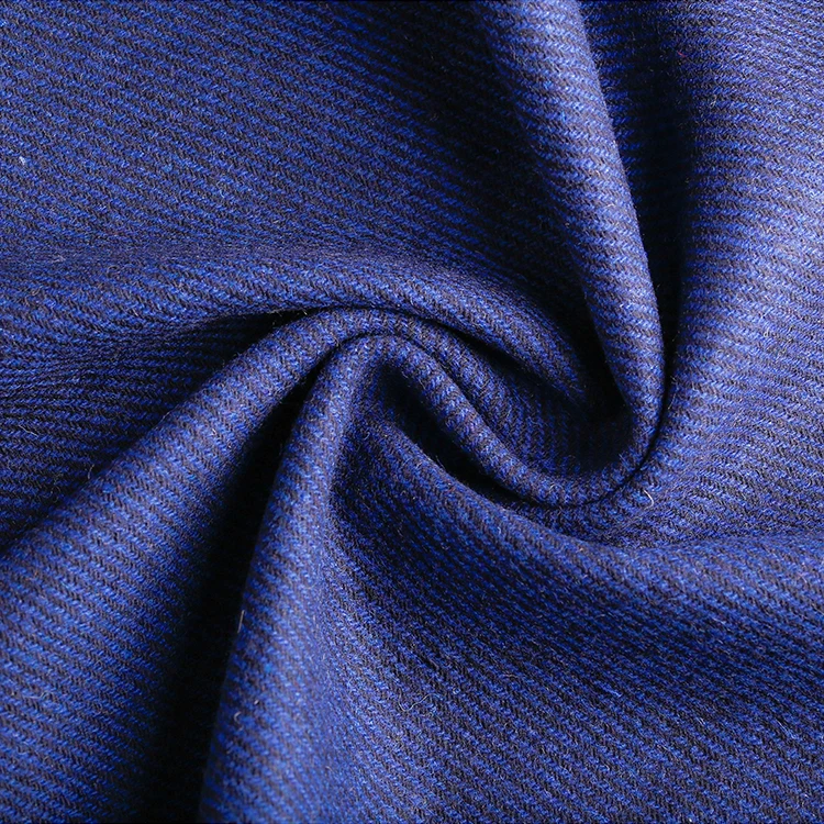 
Wholesale more colors 60% Wool 30% Polyester 250-260GSM twill fabric for garment 