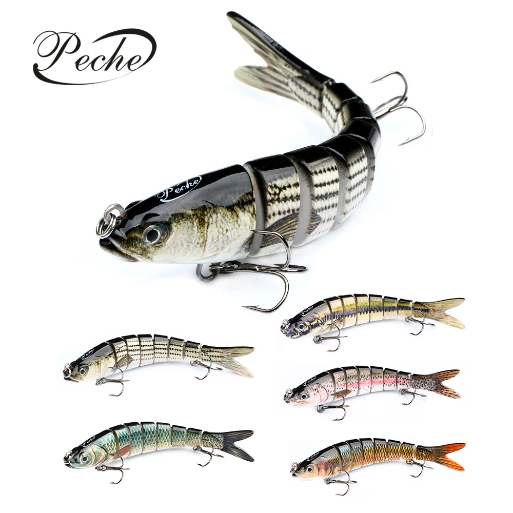 

Leurre De Peche 14.2cm/26.9g Multi Jointed Fishing Lure Isca Artificial 8 Segmented Swimbait Dropshipping Trolling Fishing Bait