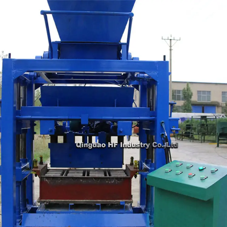 
QT4-35 Manual Concrete Interlocking Paving Blocks Making Machine 