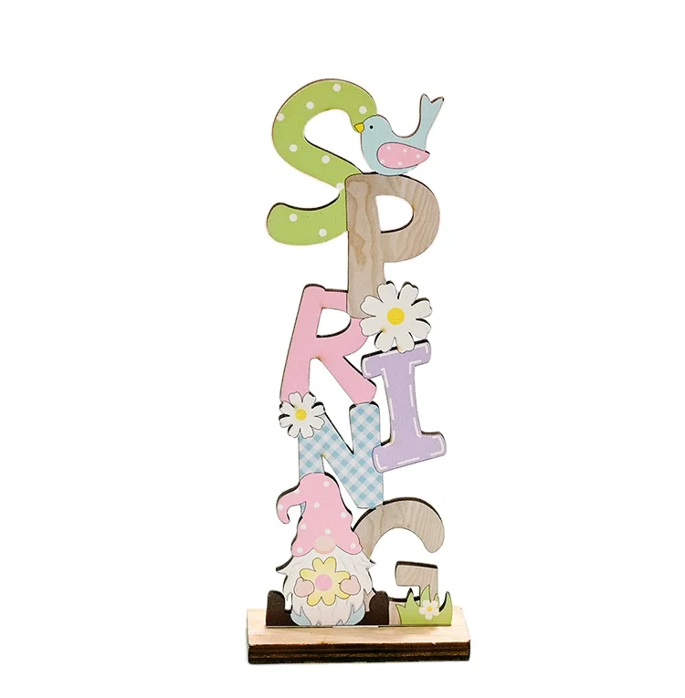 

Wholesale Hot New Easter Decorations Easter Wooden Letter Plaque Ornament Easter Decoration