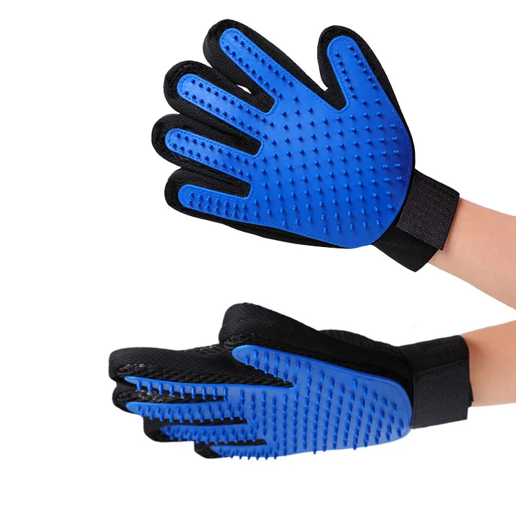 

Factory hot sale pet grooming glove descending brush for cat, Blue,green,purple,pink
