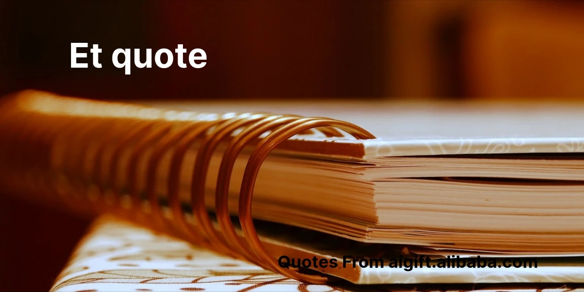et quote