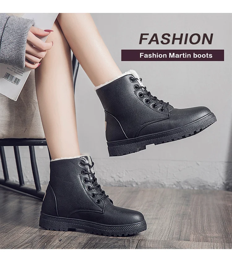 

Snow boots waterproof ankle boots imit suede women winter snow boots