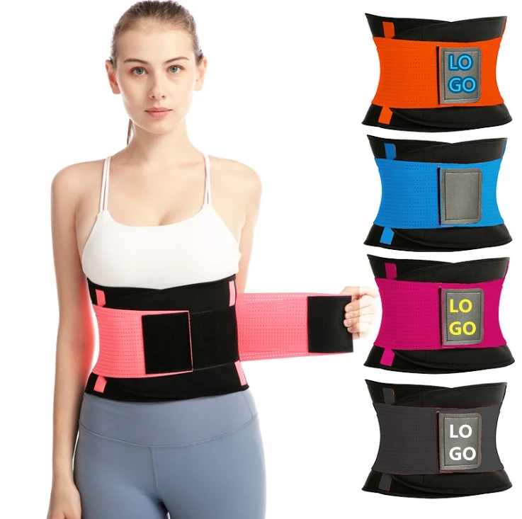 

Waist Trainer Women - Waist Cincher Trimmer - Slimming Body Shaper Belt - Sport Girdle Belt waist support, Black,yellow,orange,pink or customized