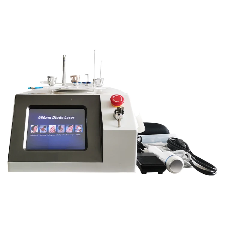 

Clinic use 980nm Diode Laser Portable Spider Vein removal machine Vascular Removal Medical Equipment 2022