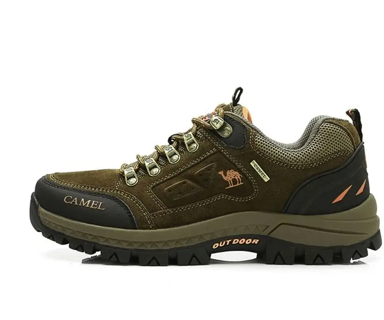 

Top brand outdoor Leather Hiking Shoe Waterproof fashionable arm hiking shoes Factory Price Casual Mountaineering Shoes For Men, 3color
