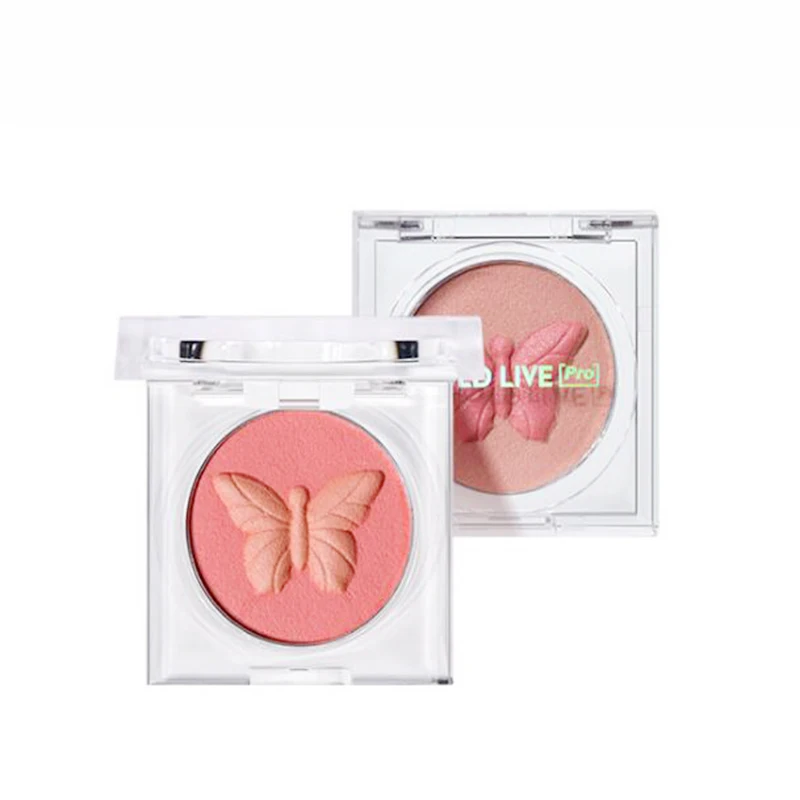 

Makeup cloud gradient blush nude makeup natural matte butterfly two-tone rouge, Multi-colored