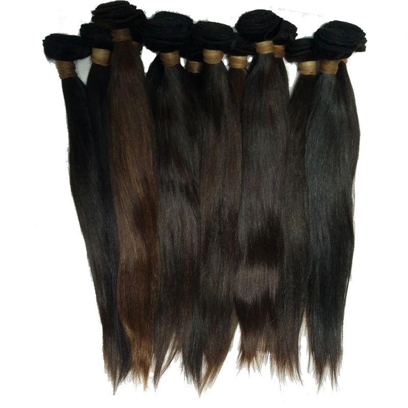 

Letsfly Cheap hair 10bundles mix brown wholesale Cuticle Aligned Raw brazilian Virgin Hair straight Human Hair Weaving Extension