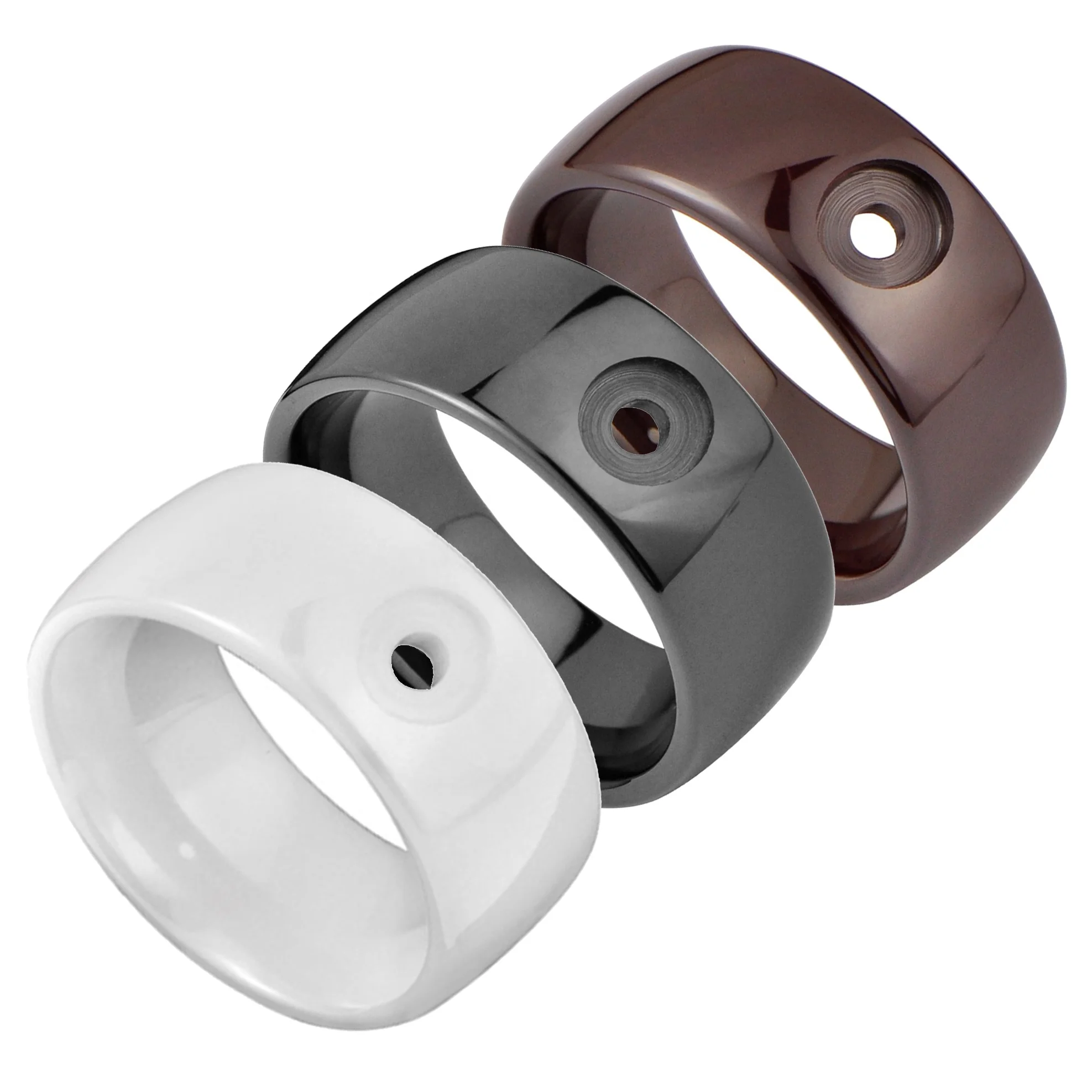 

Ready for Ship Wholesale Ceramic Rings Custom Handmade Jewelry