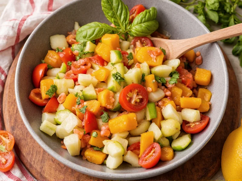 Chopped vegetables for old fashioned soup