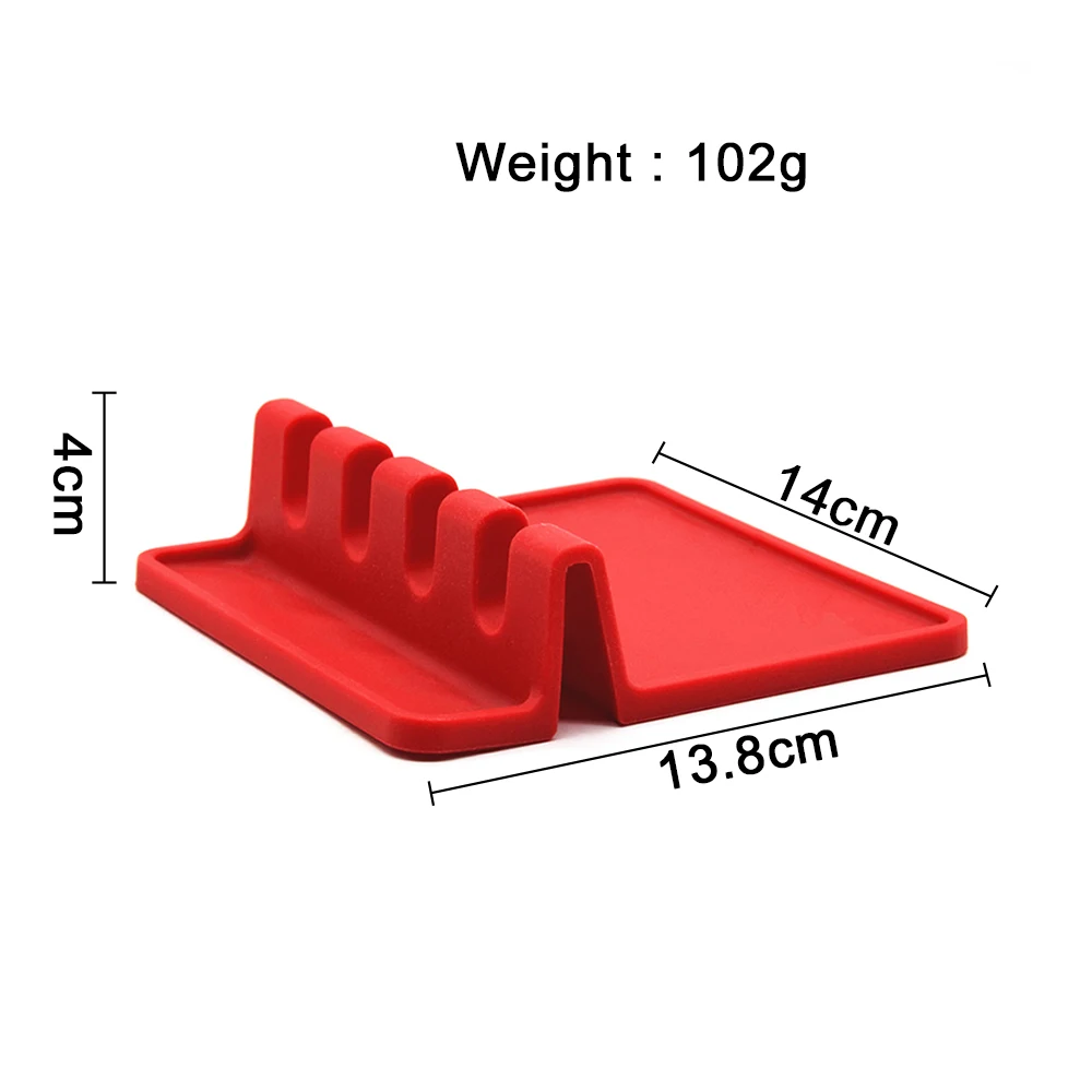 
BHD Custom Best Seller Food Grade Approved BPA free Flexible Kitchen Utensil Silicone Spoon Rest 