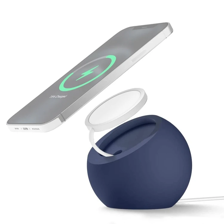 

Professional High Quality Non-slip Durable Round Ball Silicone Pellet Magnetic Charger Holder