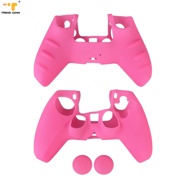 

Wholesale Silicone Controller Skins Protective Shell PS5 Skin With Thumb Grip PS5 Accessories Original Consol Controller Case, 12 colors
