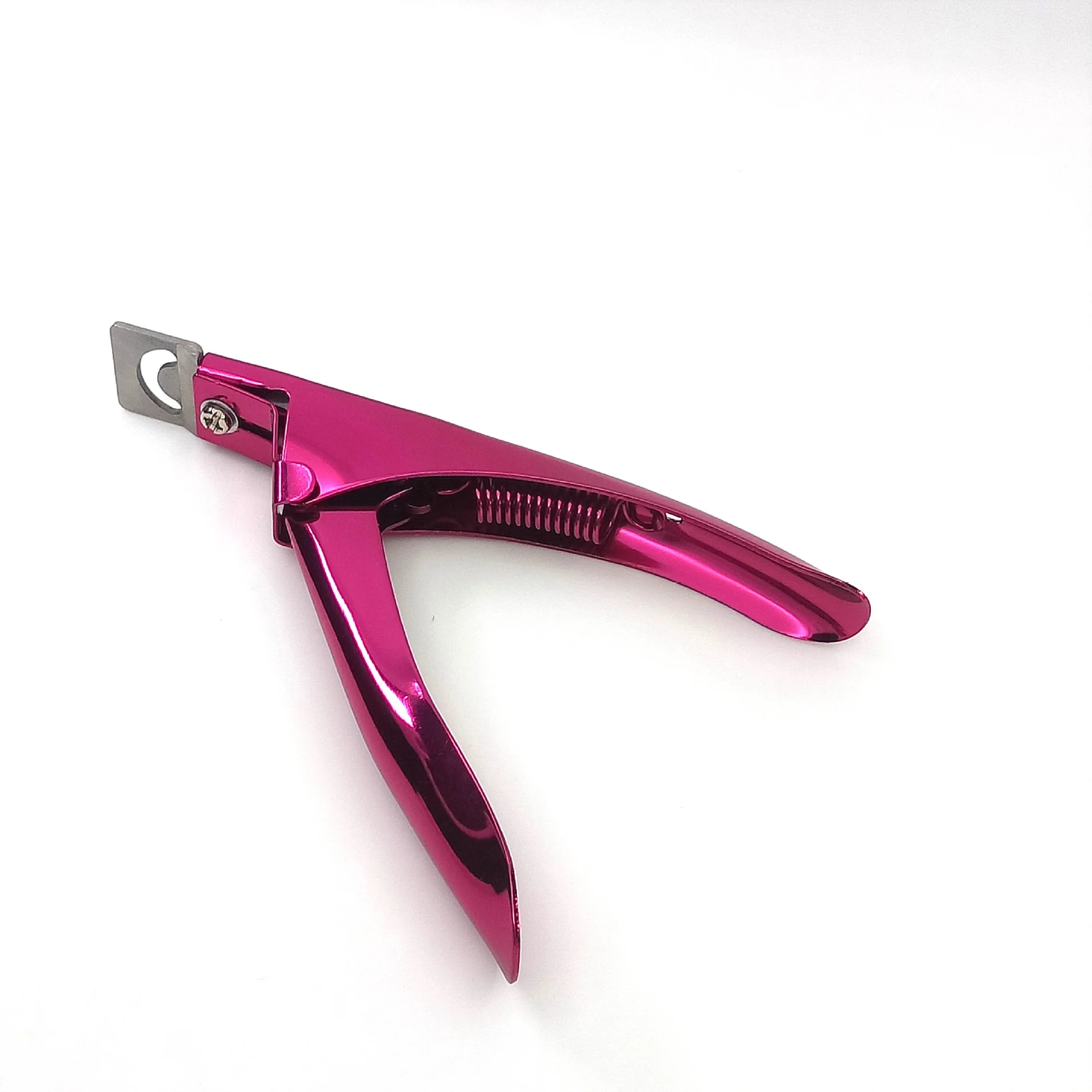 

U-shaped French Edge Nail Tip Cutter Manicure False Nail Art Clipper/ Cutter/ Nipper/Scissors/Trimmer, Gold/pink/red/black/purple