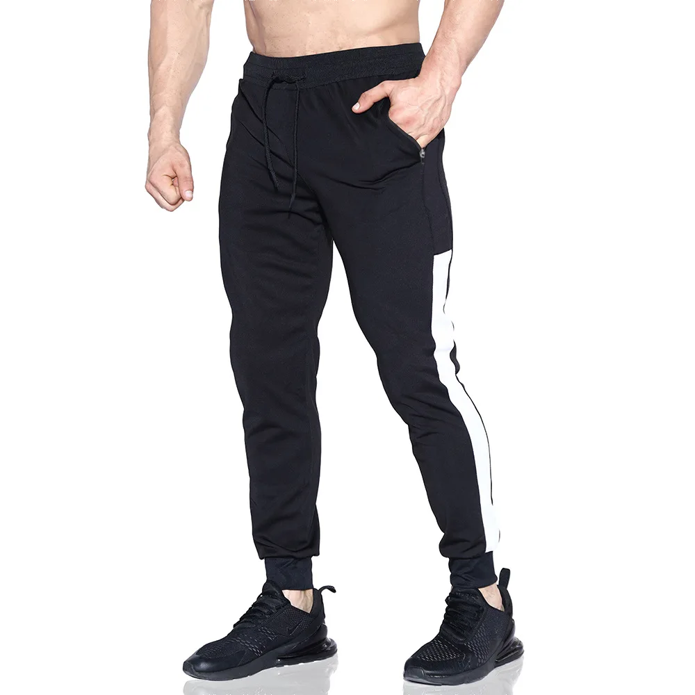 

Black training men's joggers fitted running pants for men sportswear men's pants