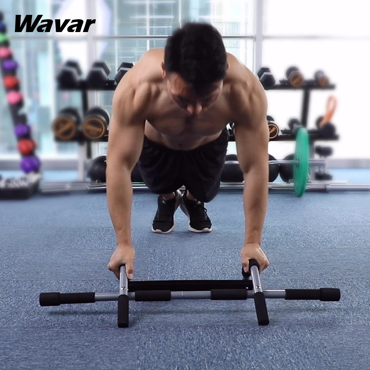

Doorway Pull Up Bar and Portable Gym Fitness Equipment Push Up Steel Bar